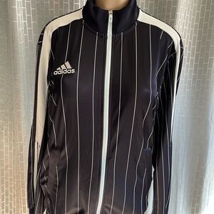 Adidas Men's Navy andPinstripe Windbreaker